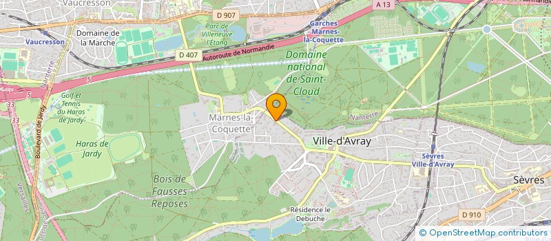 localisation de l'entreprise MF SOLUTIONS  VILLE-D'AVRAY