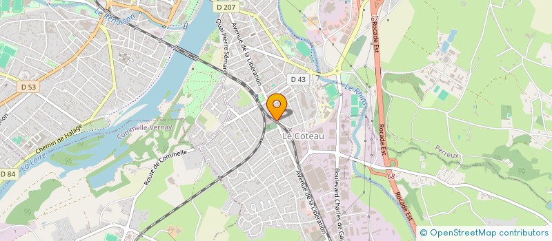 localisation de l'entreprise MF SPEEDY à LE COTEAU