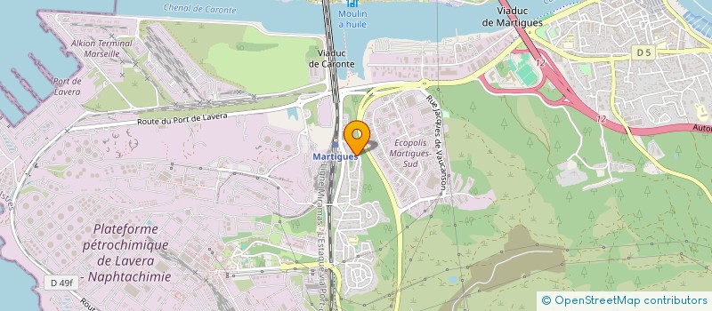 localisation de l'entreprise MF TAXI 13500  MARTIGUES