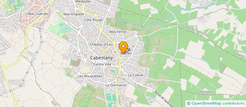 localisation de l'entreprise MF TERRASSEMENT  CABESTANY