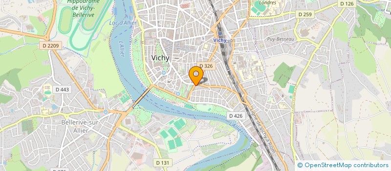 localisation de l'entreprise MF TOITURE à VICHY