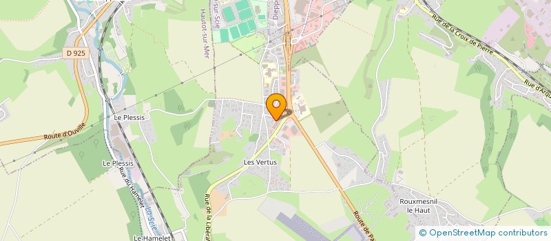 localisation de l'entreprise MF VISION  SAINT-AUBIN-SUR-SCIE