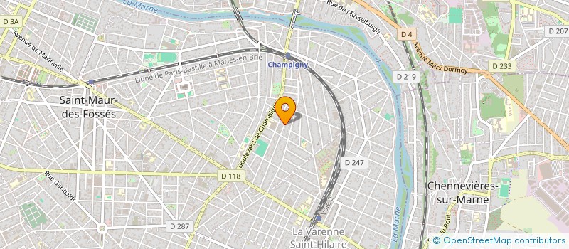 localisation de l'entreprise MF2B à SAINT-MAUR-DES-FOSSES