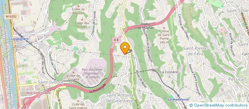 localisation de l'entreprise MF2C  NICE