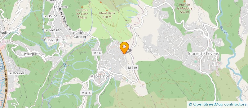 localisation de l'entreprise MF2H à ASPREMONT