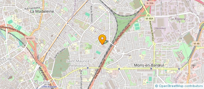 localisation de l'entreprise MF2H INVEST à LILLE