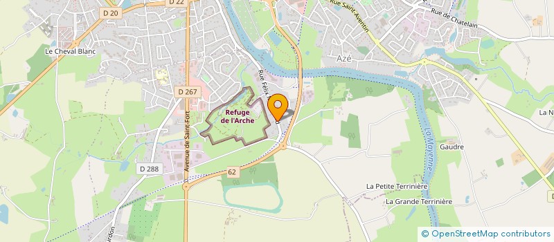 localisation de l'entreprise MF2P à CHATEAU-GONTIER-SUR-MAYENNE