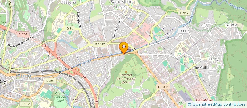 localisation de l'entreprise MF73  LA RAVOIRE