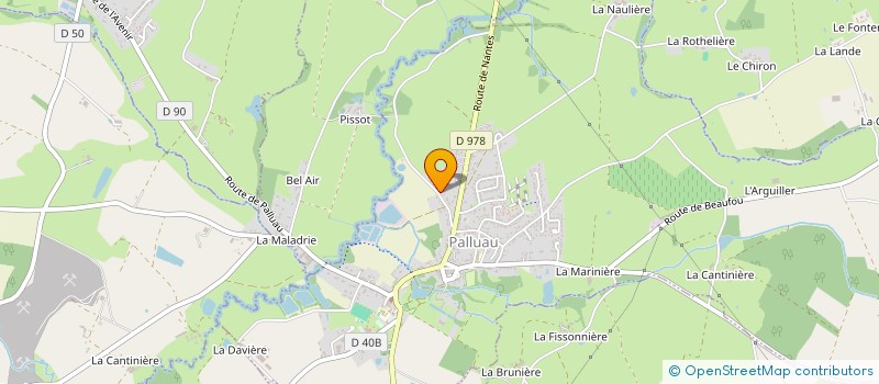 localisation de l'entreprise MFAF  PALLUAU