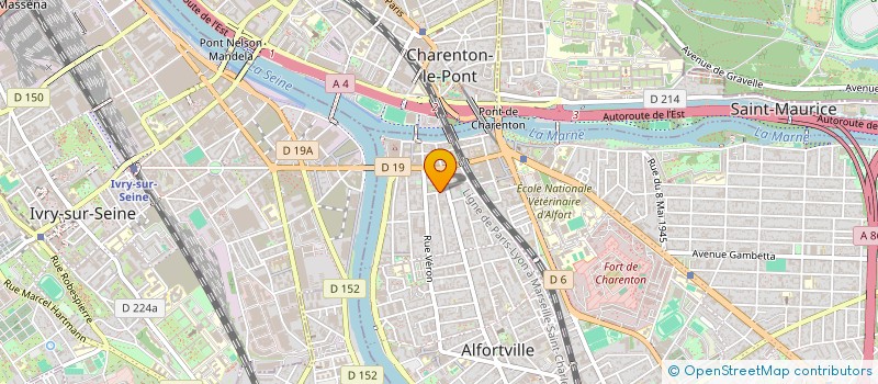 localisation de l'entreprise MFB à ALFORTVILLE