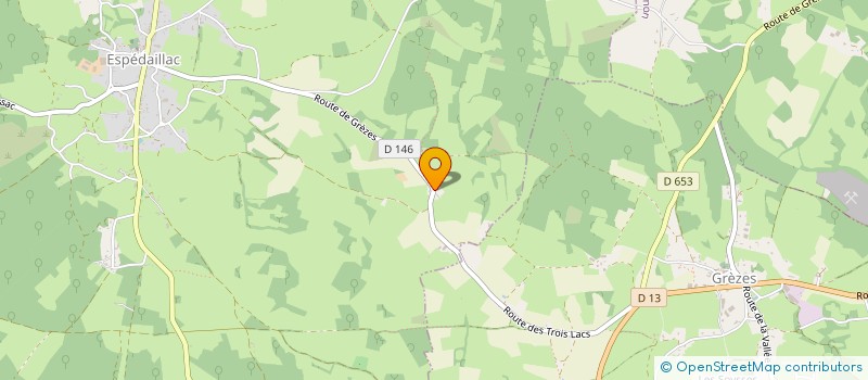 localisation de l'entreprise MFB  ESPEDAILLAC