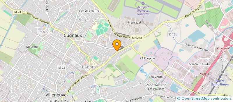 localisation de l'entreprise MFB à CUGNAUX