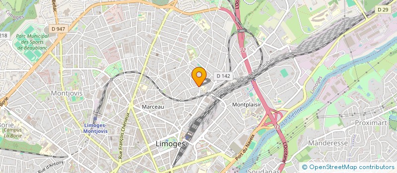 localisation de l'entreprise MFB INVEST à LIMOGES