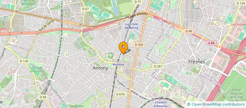 localisation de l'entreprise MFB ( MENUISERIE FINE POUR LE BAT ) à ANTONY