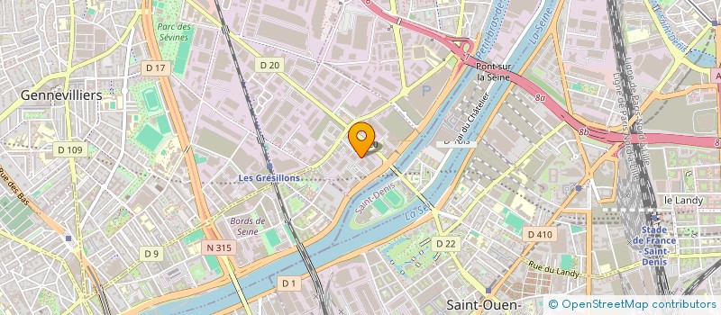 localisation de l'entreprise MFC à GENNEVILLIERS