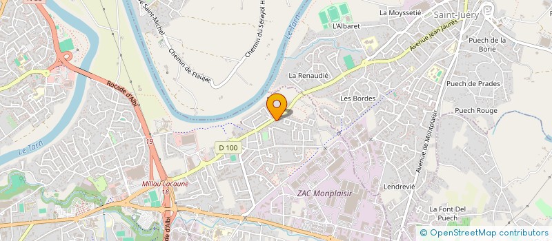 localisation de l'entreprise MFC AUTOMOBILE à ALBI