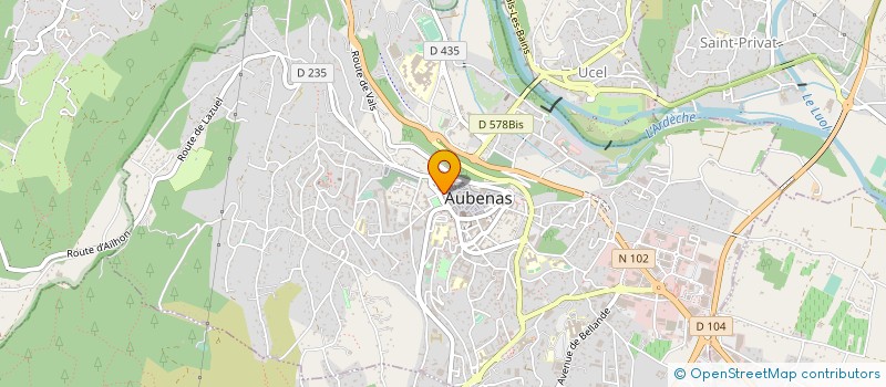 localisation de l'entreprise MFC-BAT à AUBENAS