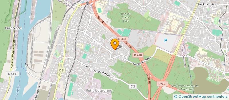 localisation de l'entreprise MFC BATIMENT  PETIT-COURONNE