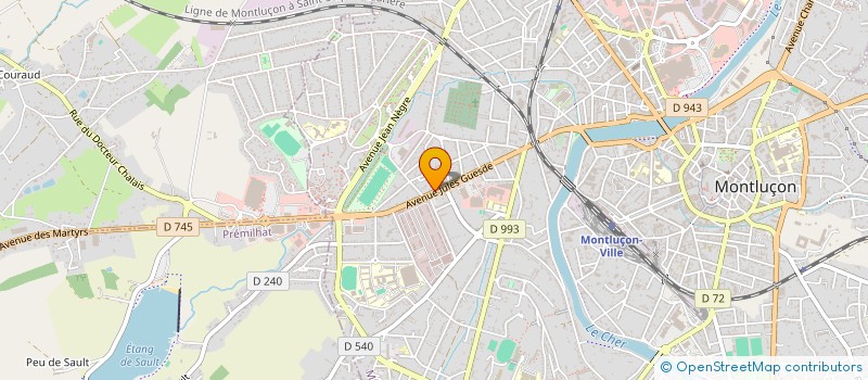 localisation de l'entreprise MFC MONTLUCON FIGHT CLUB  MONTLUCON