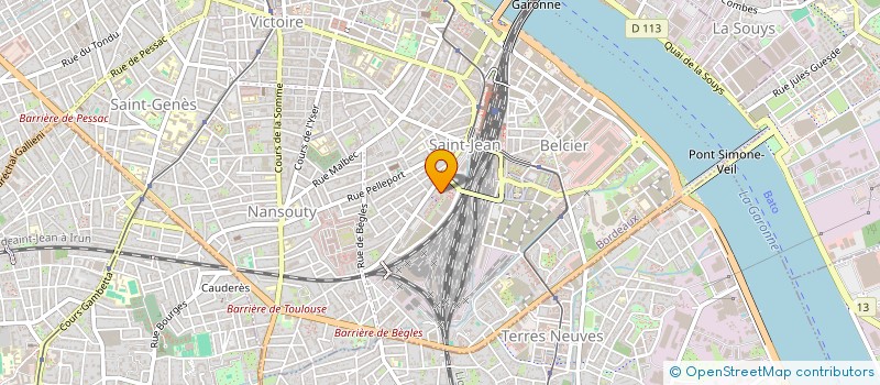 localisation de l'entreprise MFC SAINT JEAN à BORDEAUX