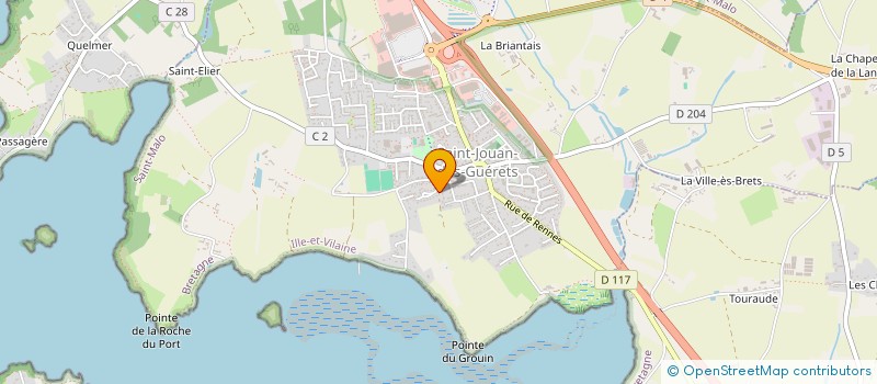 localisation de l'entreprise MFC SAINT-LUNAIRE  SAINT-JOUAN-DES-GUERETS