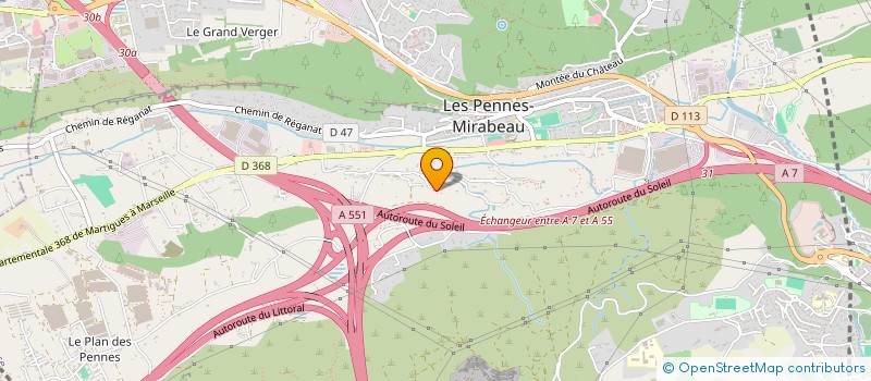 localisation de l'entreprise MFC SUDRENOV  LES PENNES-MIRABEAU