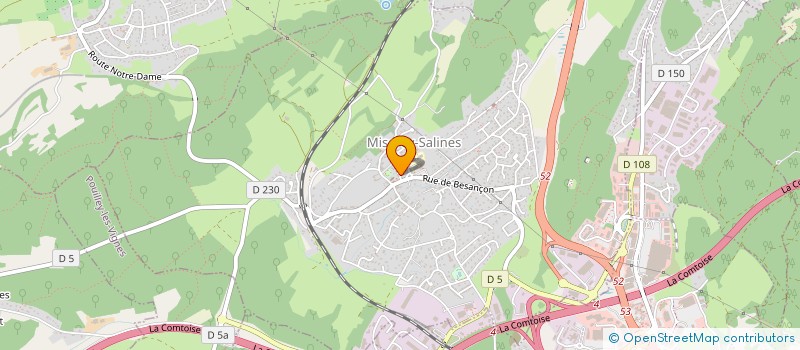 localisation de l'entreprise MFCR  MISEREY-SALINES