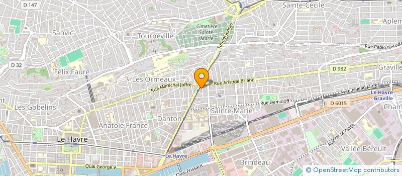 localisation de l'entreprise MFD à LE HAVRE