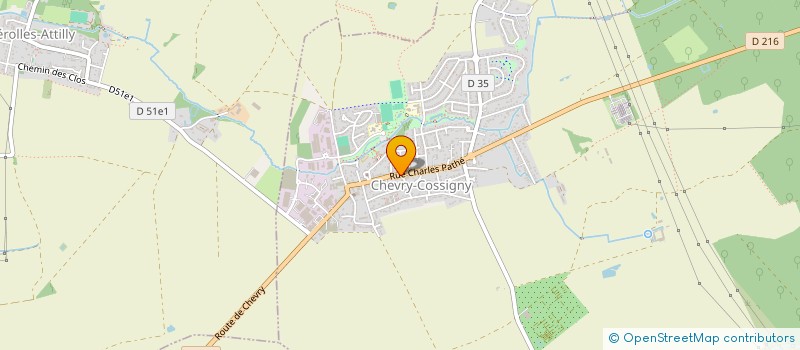 localisation de l'entreprise MFD  CHEVRY-COSSIGNY