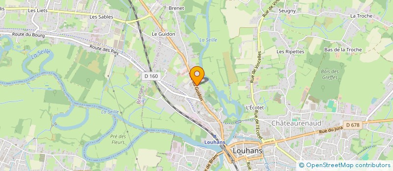 localisation de l'entreprise MFD BOURGCHATEAU à LOUHANS