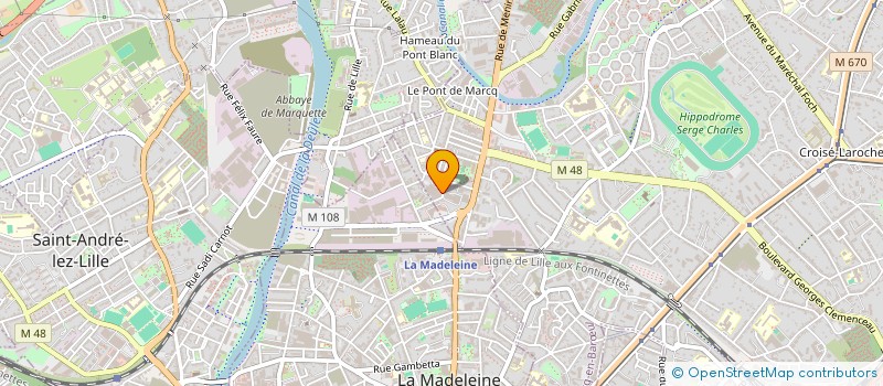 localisation de l'entreprise MFD CONSTRUCTION à MARCQ-EN-BARŒUL