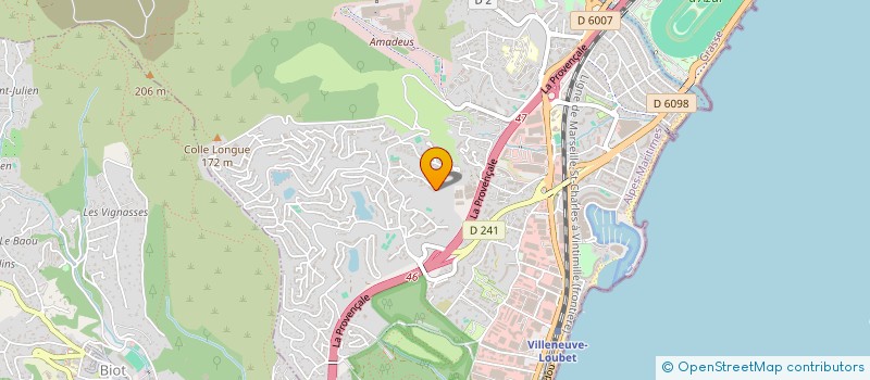 localisation de l'entreprise MFD IMMOREA  VILLENEUVE-LOUBET