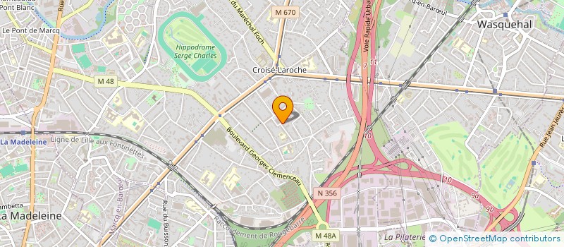 localisation de l'entreprise MFD INVEST à MARCQ-EN-BARŒUL