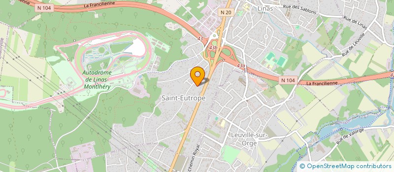 localisation de l'entreprise MFF  LINAS