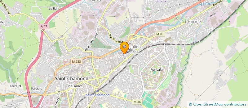 localisation de l'entreprise MFF-MULTI FRANCE FACADES  SAINT-CHAMOND