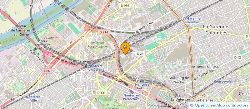 localisation de l'entreprise MFG à NANTERRE