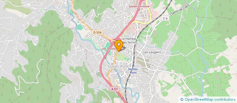 localisation de l'entreprise MFG  SOLLIES-PONT