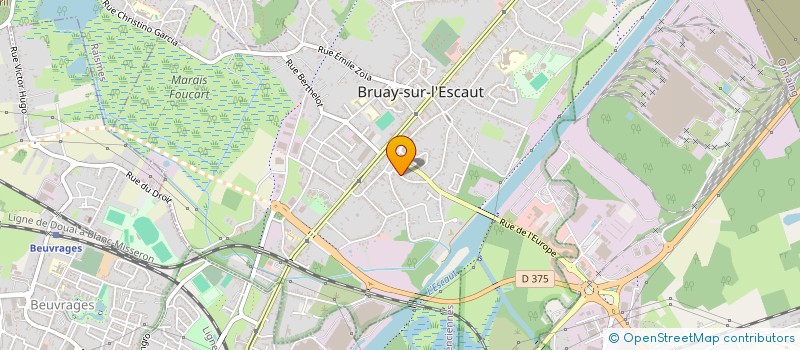 localisation de l'entreprise MFG à BRUAY-SUR-L'ESCAUT