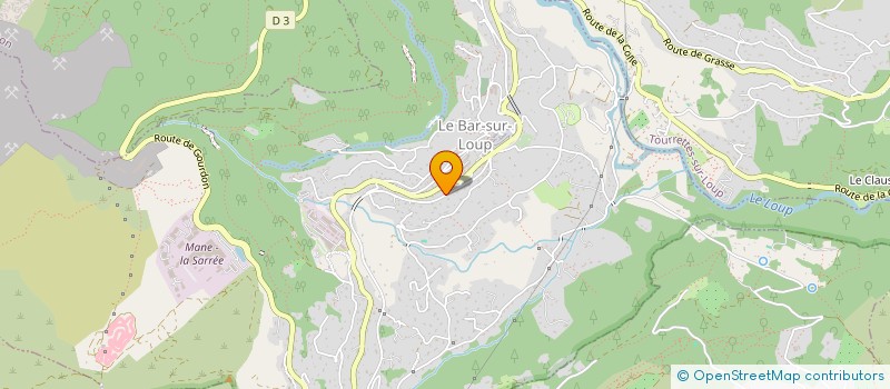 localisation de l'entreprise MFG DESIGN à LE BAR-SUR-LOUP