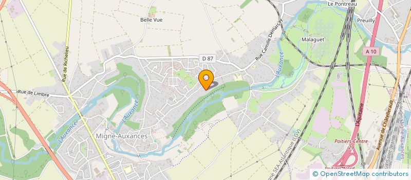 localisation de l'entreprise MFG IMMO  MIGNE-AUXANCES