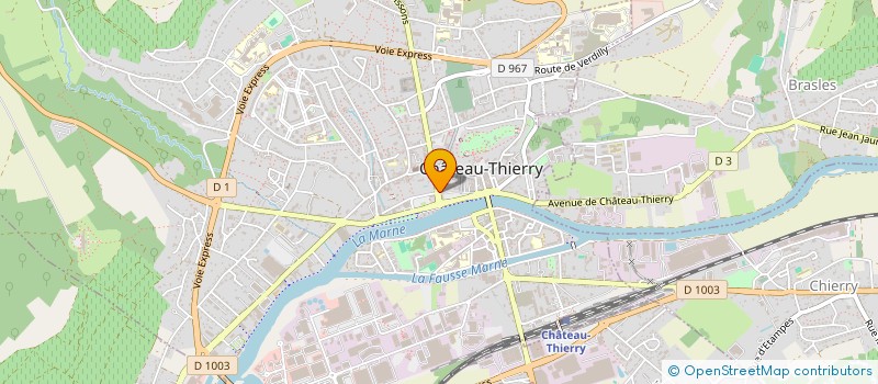 localisation de l'entreprise MFGP IMMO à CHATEAU-THIERRY