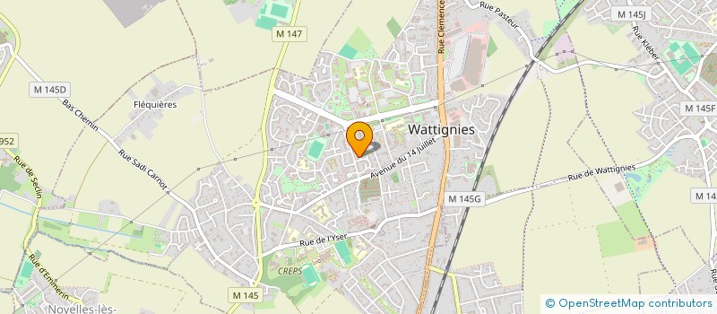 localisation de l'entreprise MFH  WATTIGNIES