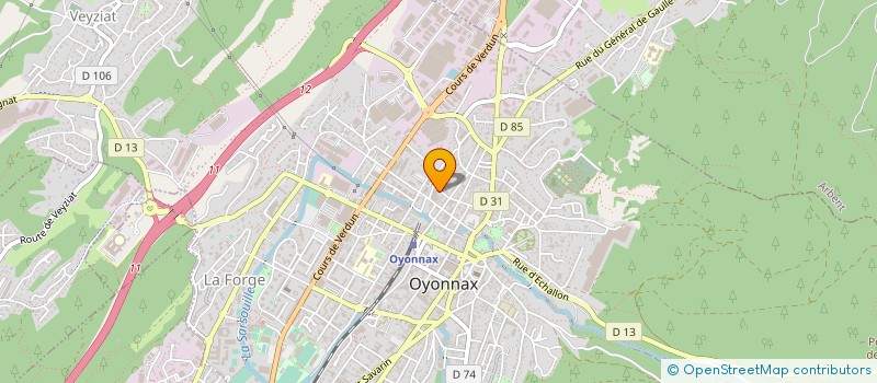 localisation de l'entreprise MFI CREATIONS à OYONNAX