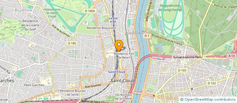 localisation de l'entreprise MFINVEST 2020 à SAINT-CLOUD