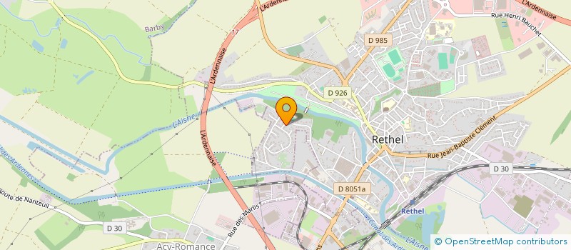 localisation de l'entreprise MFIS  RETHEL