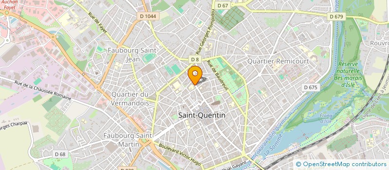 localisation de l'entreprise MFJ à SAINT-QUENTIN