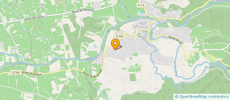 localisation de l'entreprise MFJ  CARCES