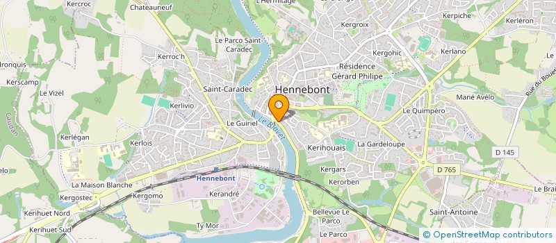 localisation de l'entreprise MFJ BLAVET  HENNEBONT