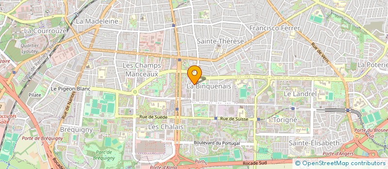 localisation de l'entreprise MFJ COMPO LASER à RENNES