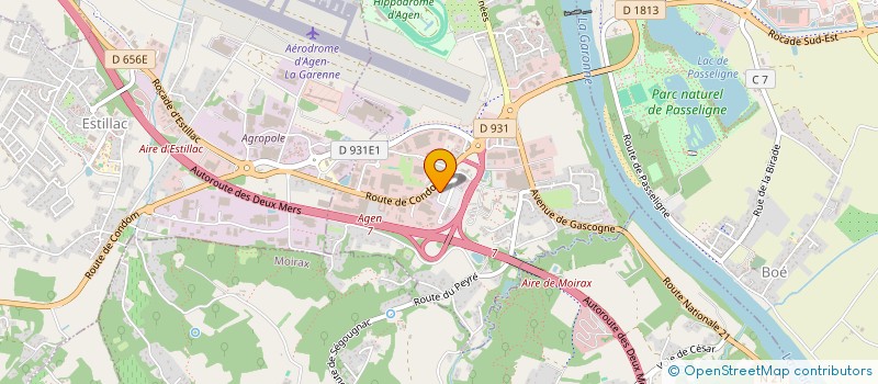 localisation de l'entreprise MFJ HOLDING  LE PASSAGE